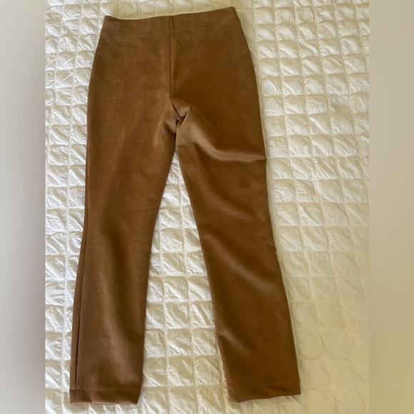 Max Studio Tan Faux Suede Skinny Pants - Picture 12 of 12